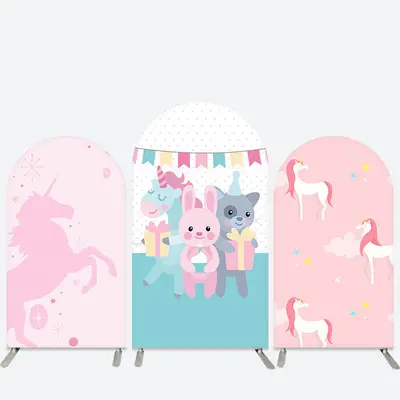 Aperturee Gift Unicorn Arch Backdrop Kit For Birthday Party | Diy Round Arch Backdrop | Circle Arch Backdrop Diy | Diy Arch B...