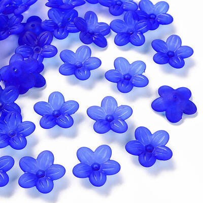 Frosted Acrylic Bead Caps
