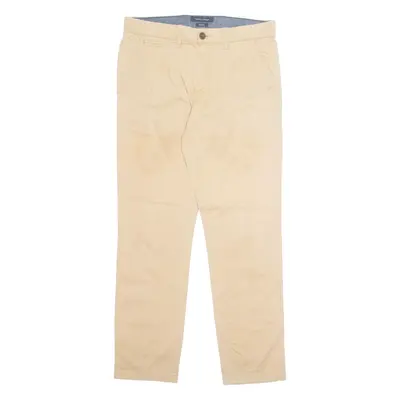 TOMMY HILFIGER Chino Mens Trousers Beige Slim Tapered W30 L30