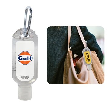 400 Custom 2oz Sanitizer - Carabiner Clip