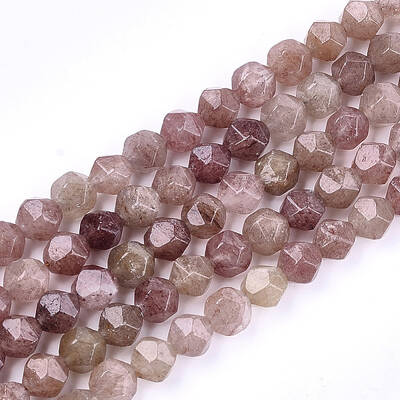 Natural Strawberry Quartz Beads Strands