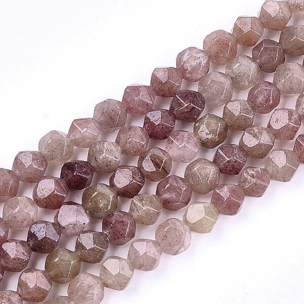 Natural Strawberry Quartz Beads Strands