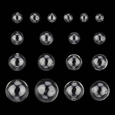 36 Pcs 9 Sizes Hollow Glass Globes
