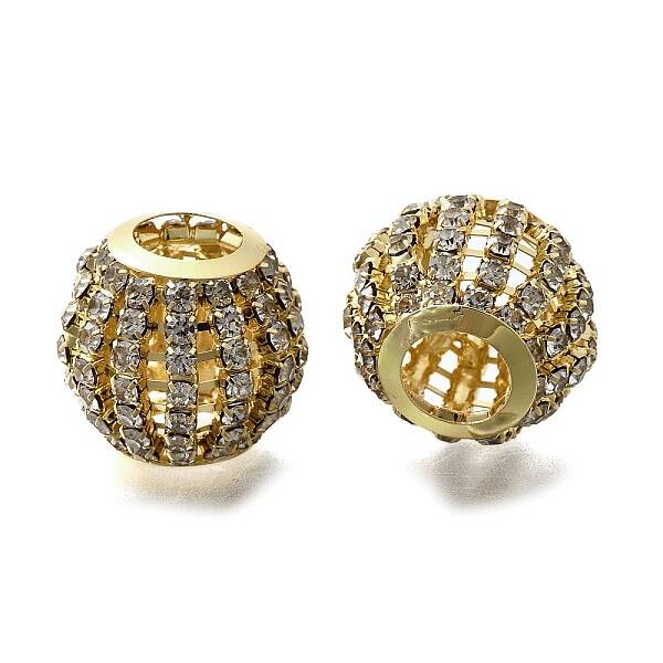 Rhinestone Brass Beads