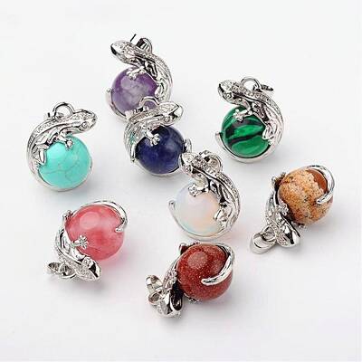 Natural & Synthetic Mixed Stone Pendants