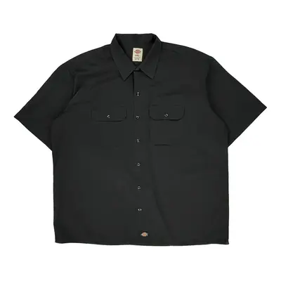 Dickies Short Sleeve Shirt - 2XL Black Polyester Blend