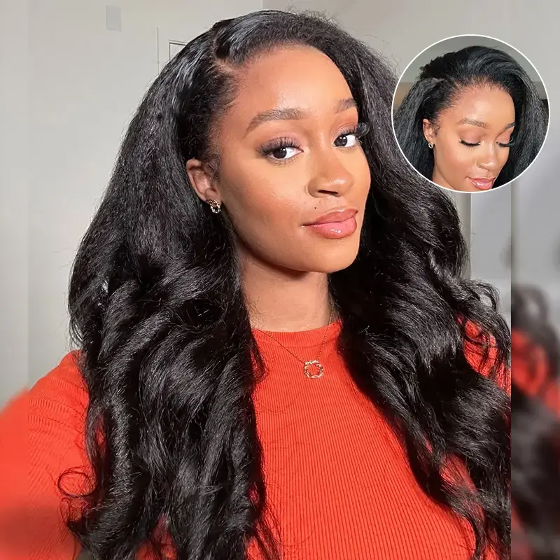 Kinky Straight HD Lace Front Wig | BGMgirl