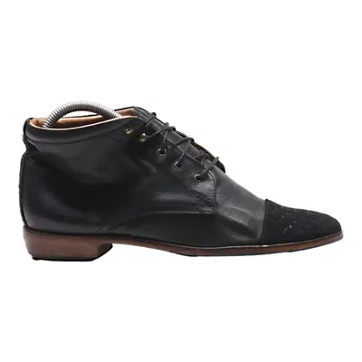 EMMA GO Derby Shoes Black Leather Womens UK 5
