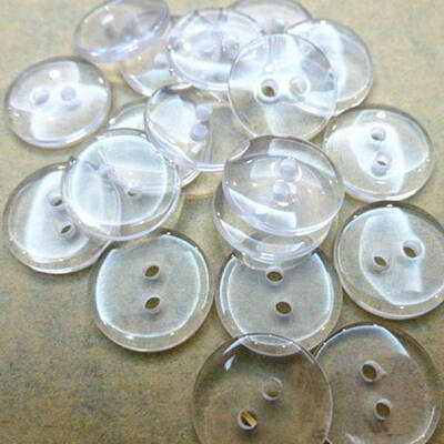 Lucid Round 2-hole Shirt Button