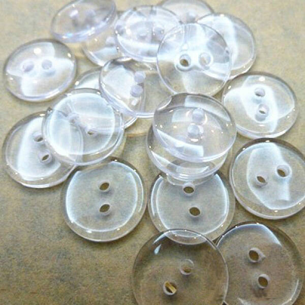 Lucid Round 2-hole Shirt Button
