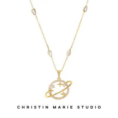 Saturn Drip Necklace