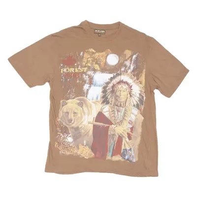 ATLAS FOR MEN Forest Spirit Mens T-Shirt Brown M