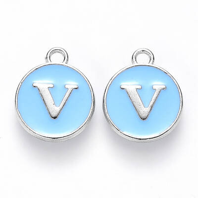 Platinum Plated Alloy Enamel Charms