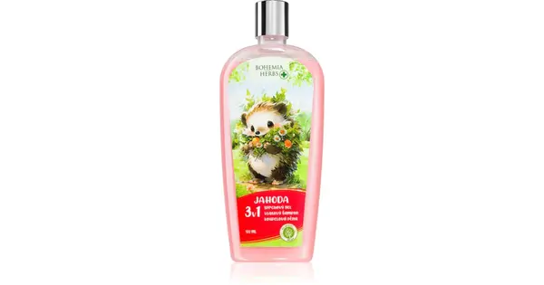 Bohemia Gifts & Cosmetics Bohemia Herbs Strawberry Effervescent Bath & Cleansing Gel 500 Ml