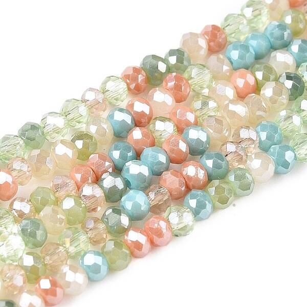 Electroplate Glass Beads Strands