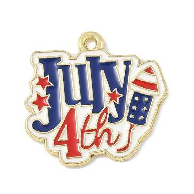 Independence Day Alloy Enamel Pandants