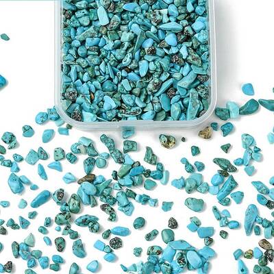 50G Natural Howlite Chip Beads