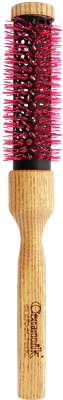 Tek - Ceramic Thermal Brush Ø 0.95 in | Styling & Blow-Drying for Medium Hair, Natural Wood Handle