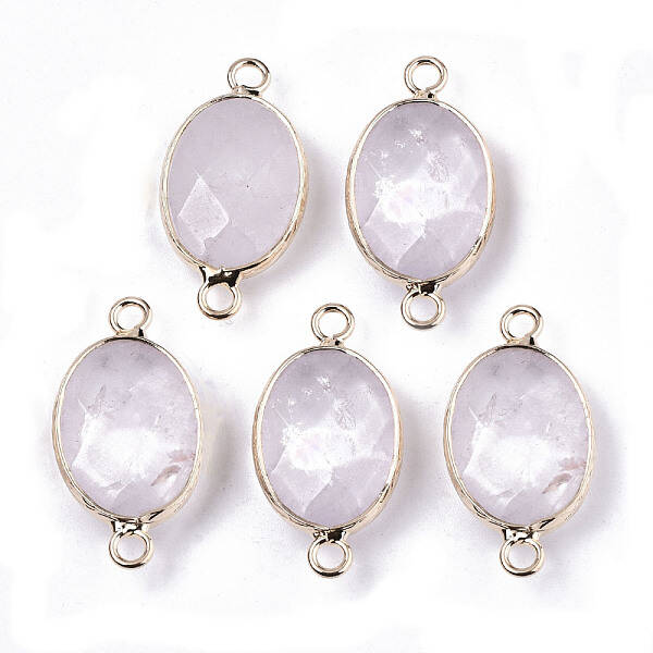 Natural Quartz Crystal Links Connectors