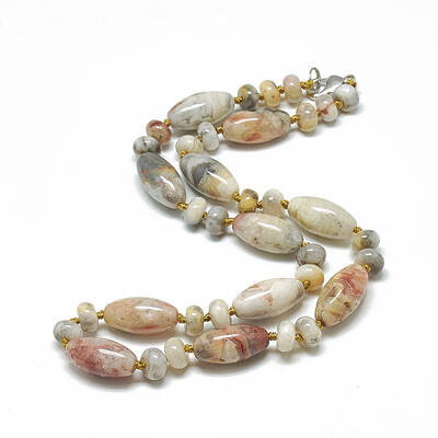 Natural Crazy Agate Beaded Necklaces