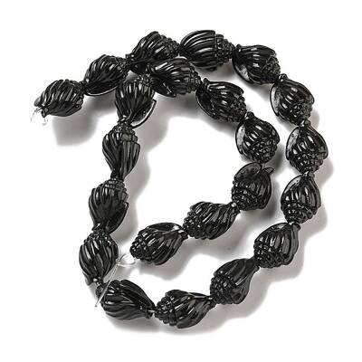 Synthetic Coral Carved Beads Strands