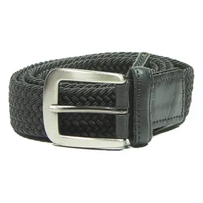 Mens Braided Belt Black 47