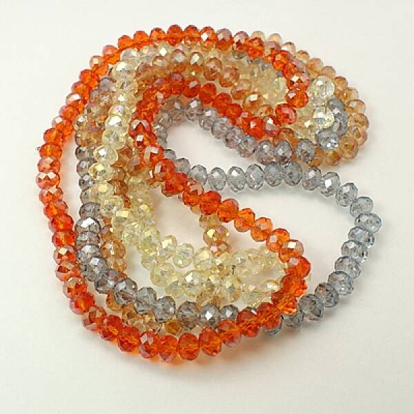 Electroplate Glass Beads Strands