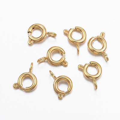 Ion Plating(IP) 304 Stainless Steel Spring Ring Clasps