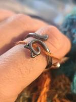 Cute Cat Design Ring Knitting Tool, Open Adjustable String Loop Crochet Ring, Personality Knitting Jewelry Accessories, Fashi...