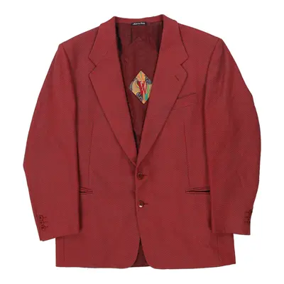 Unbranded Blazer - 2XL Red Virgin Wool