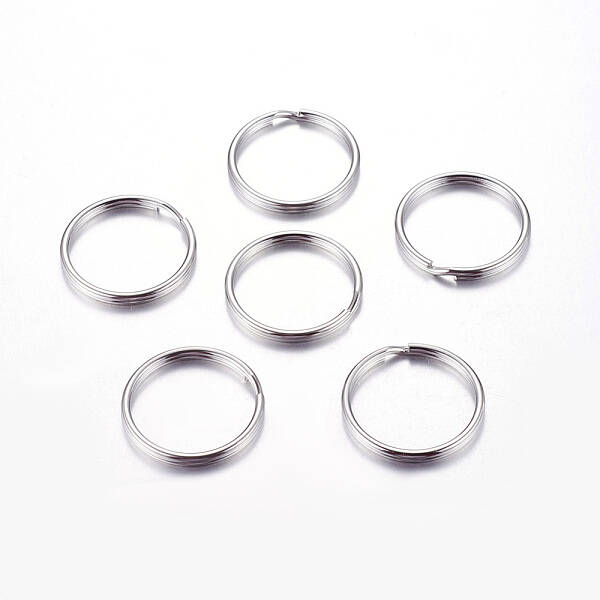 Tarnish Resistant 304 Surgical Stainless Steel Split Key Rings