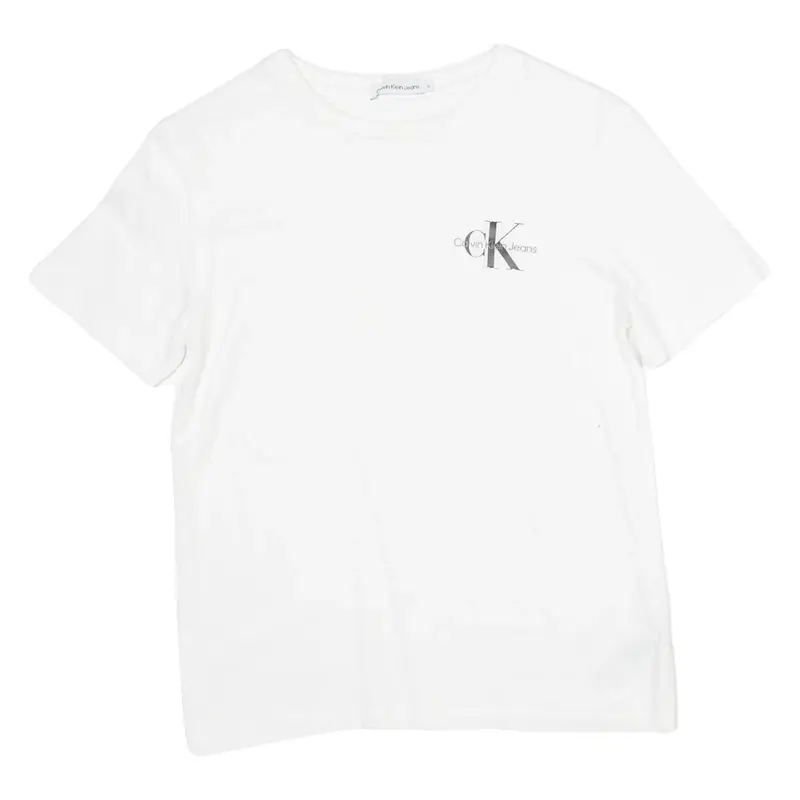 CALVIN KLEIN Boys T-Shirt White 12Y