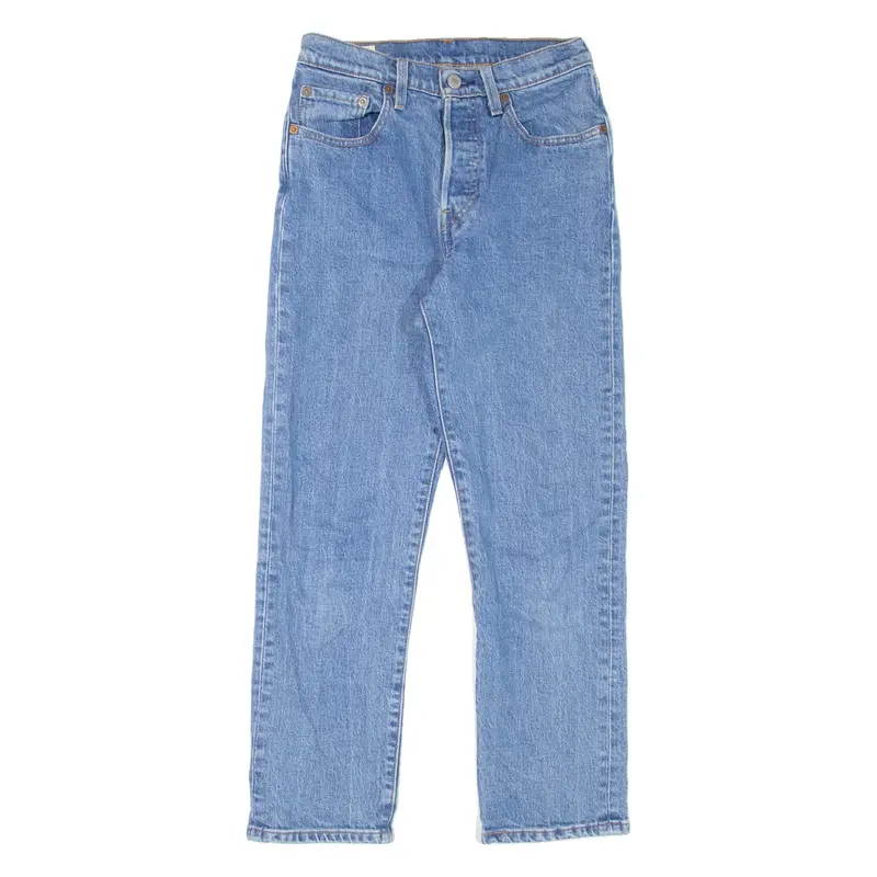 LEVI'S 501 BIG E Womens Jeans Blue Regular Straight W24 L26