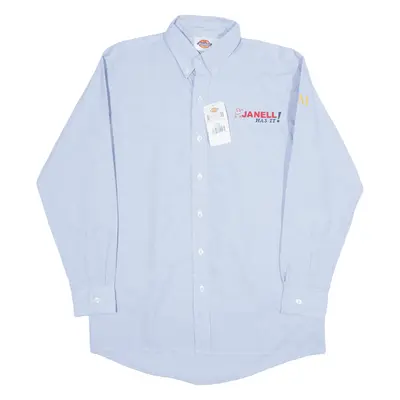DICKIES Worker Shirt Blue Long Sleeve Mens M