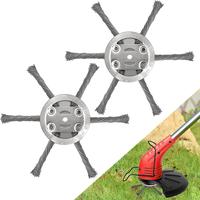 6 Inches Steel Wire Grass Trimmer Head,Universal Replacement for Electric Battery Powered Cordless String Trimmer,Weed Eater ...