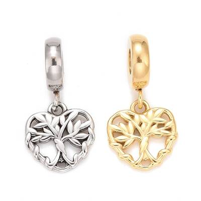 304 Stainless Steel European Dangle Charms
