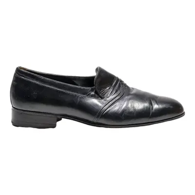 BALLY Loafer Shoes Black Leather Mens UK 7