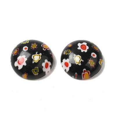 Handmade Millefiori Glass Cabochons