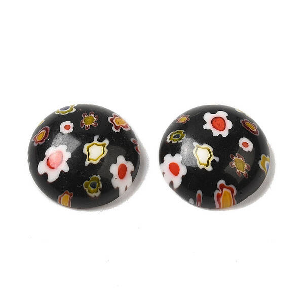 Handmade Millefiori Glass Cabochons