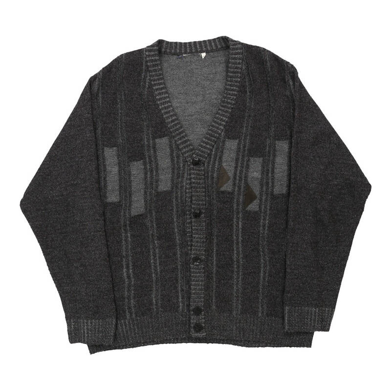 Unbranded Cardigan - XL Grey Wool