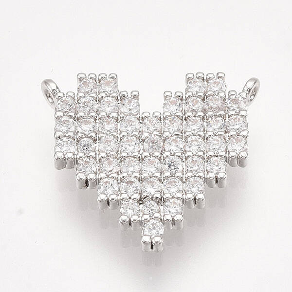 Brass Micro Pave Cubic Zirconia Pendants