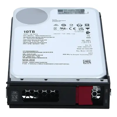 P11184-001 HP 10TB 7200RPM SATA 6GB/s Hot-Pluggable 3.5-Inch LPc Hard Drive for ProLiant Gen8/Gen9/Gen10/Gen10+/Gen11 Servers