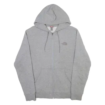 THE NORTH FACE Mens Grey Hoodie Full Zip L