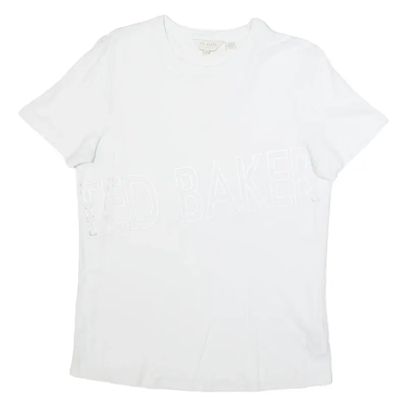 TED BAKER Womens Printed Blouse White M