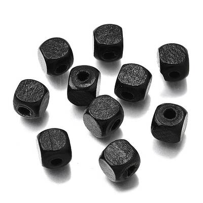 Spray Painted Wooden Beads