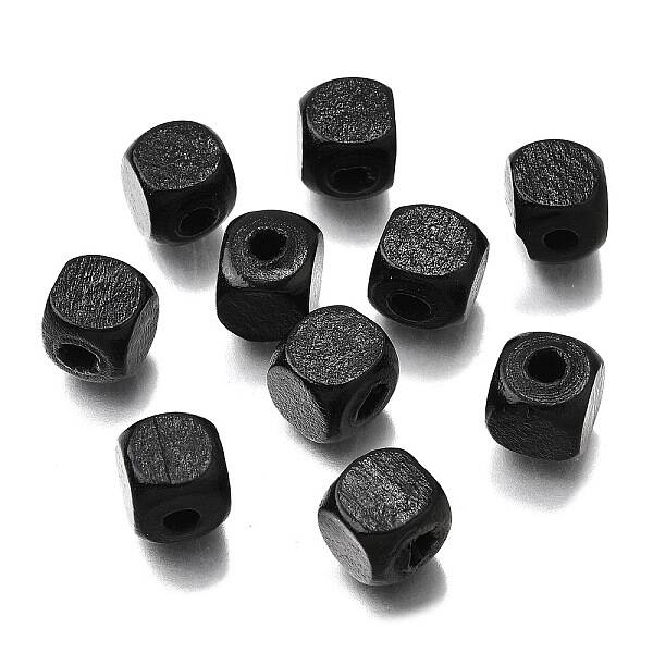 Spray Painted Wooden Beads