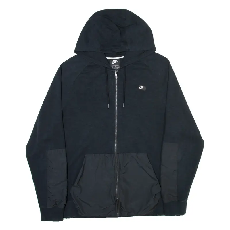 NIKE Mens Black Hoodie Full Zip XL