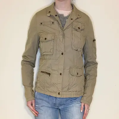 Marlboro Classics Jacket - Medium Beige Cotton Blend