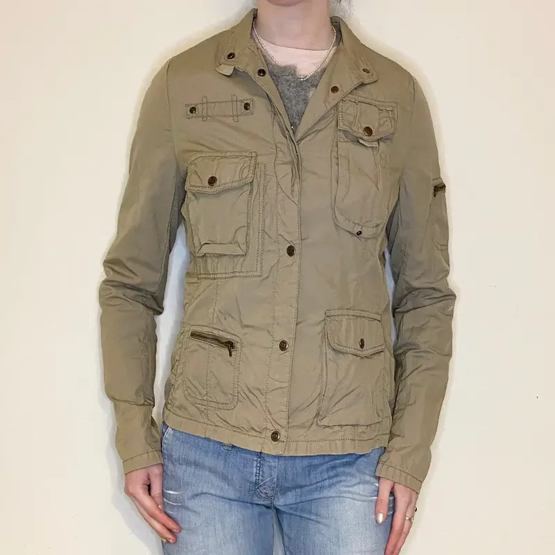 Marlboro Classics Jacket - Medium Beige Cotton Blend