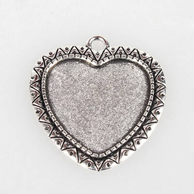 Vintage Tibetan Style Alloy Pendant Cabochon Bezel Settings
